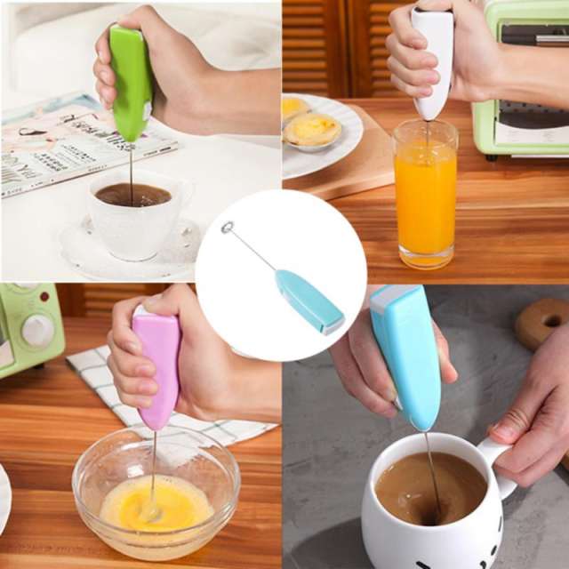 1pc Battery-operated Mini Handheld Electric Coffee Mixer, Milk Frother, Egg  Beater, And Baking Whisk - Batteries Not Included