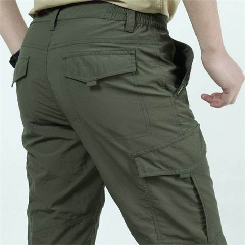 Men Cargo Pants Spring Summer Quick Dry Trousers Men's Outdoor