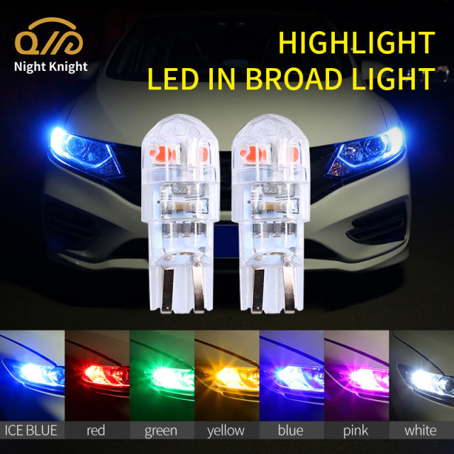 2X LED T10 ICE WHITE LAMPS LICENSE PLATE BULBS & HEADLIGHTS POSITION W5W car