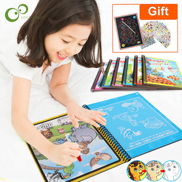 water coloring book painting drawing board