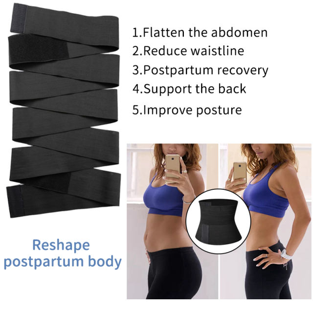 Tummy Belt Body Shaper Bandage Shapewear Wrap Shaperwear 3m in