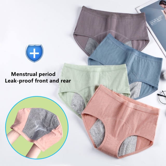 Women Sanitary Pants Menstrual Antibacterial Waterproof Underwear  Breathable New