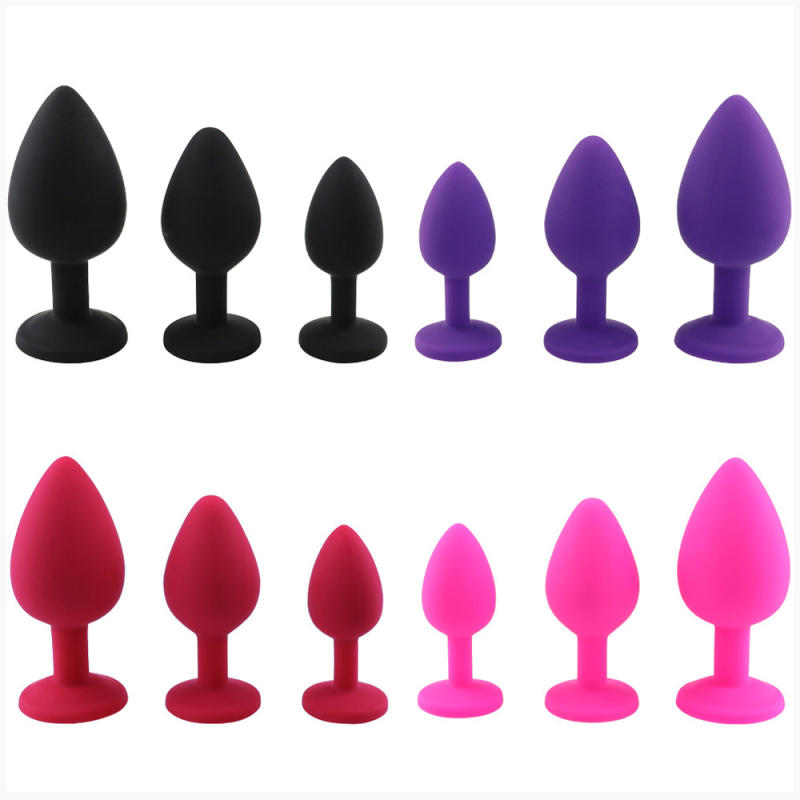 Silicone Butt Plug Anal Plug Unisex Sex Stopper 3 Different Size Adult Toys  for Men/Women Anal Trainer for Couples
