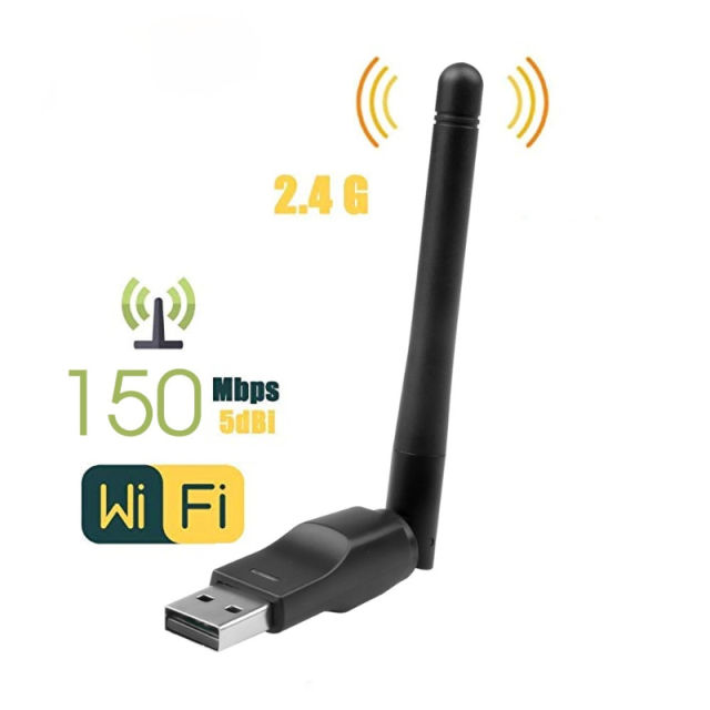 Awakening Wind Molester WiFi Wireless Network Card USB 2.0 150M 802.11 b/g/n LAN Adapter with  rotatable Antenna for Laptop PC Mini Wi-fi Dongle