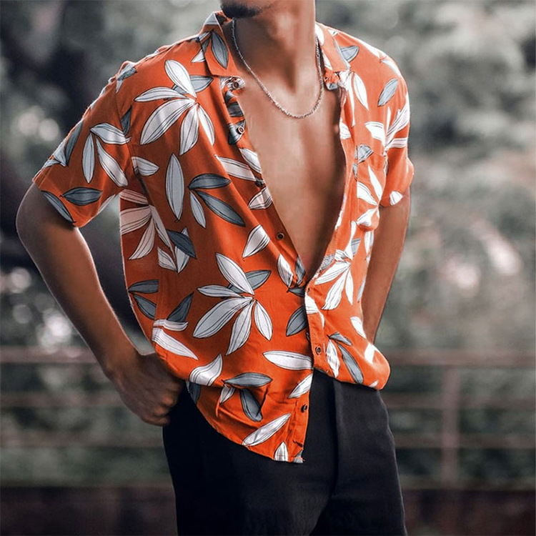 Beach Cardigan Lapel Shirt Casual High 
