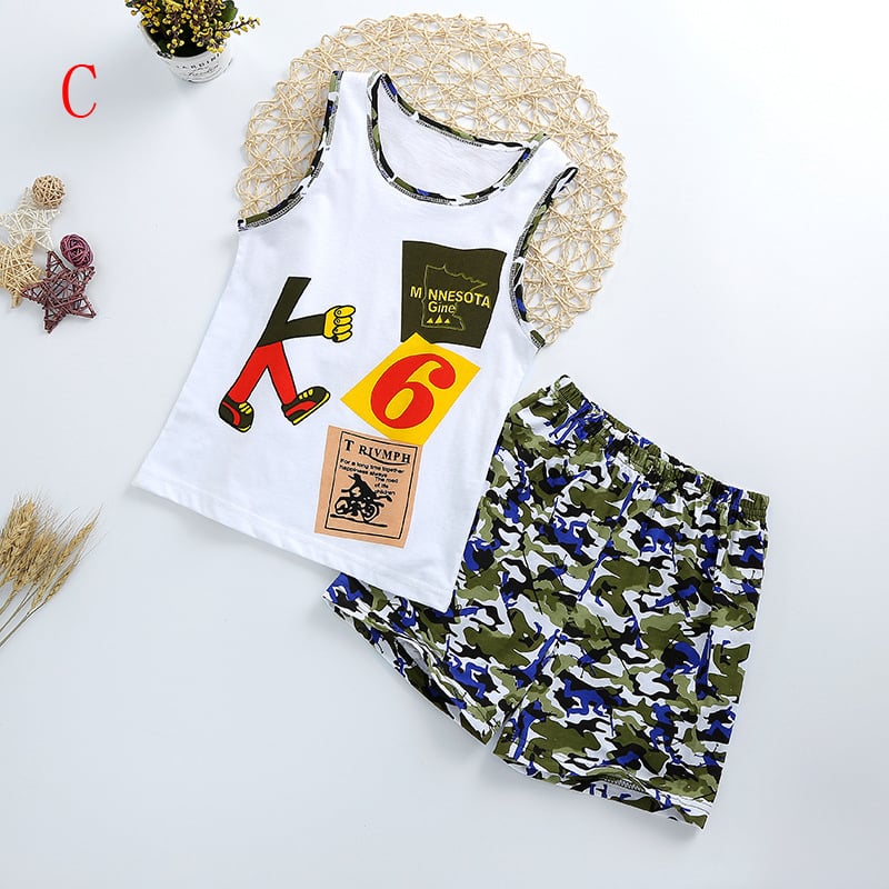 2pcs toddler Kids baby girls clothes cotton outfits tracksuit top+pants cartoon