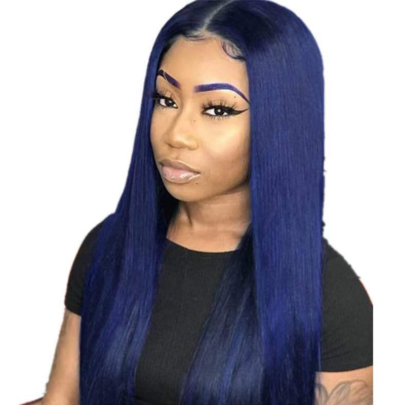 High quality wig top blue