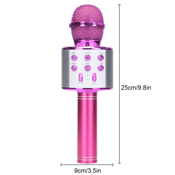 Portable Bluetooth Karaoke Microphone Wireless Professional Speaker Home KTV Handheld Microphone WS858