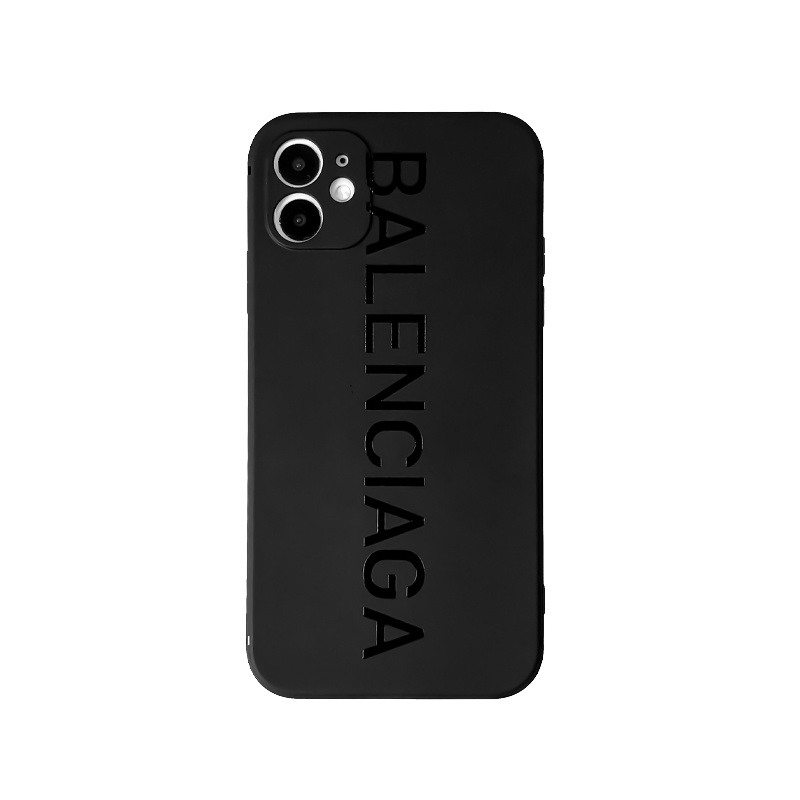 【入手困難 極美品】バレンシアガ　iPhone13Pro　ケース　黒　保存袋　箱 バレンシアガ ブランド iPhone13 14ケース 上質革 耐衝撃