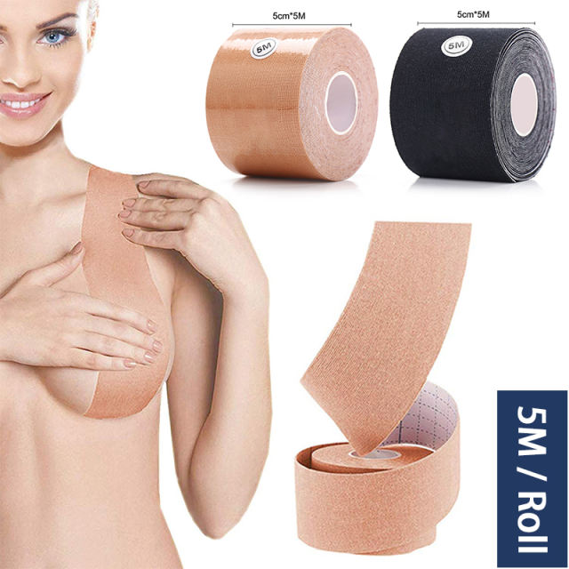 Push-up Boob Tape Breast Lift Adhensive Tape Lift Up Invisible Bra Tape  Roll/5cm*5m