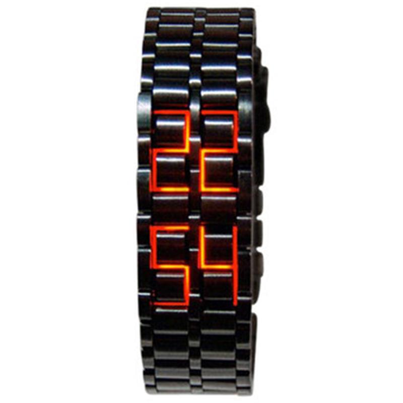 Buy AIUSD New Iron Samurai Metal Bracelet Lava Watch LED Digital Watches  Hour Men Women Online at desertcartParaguay