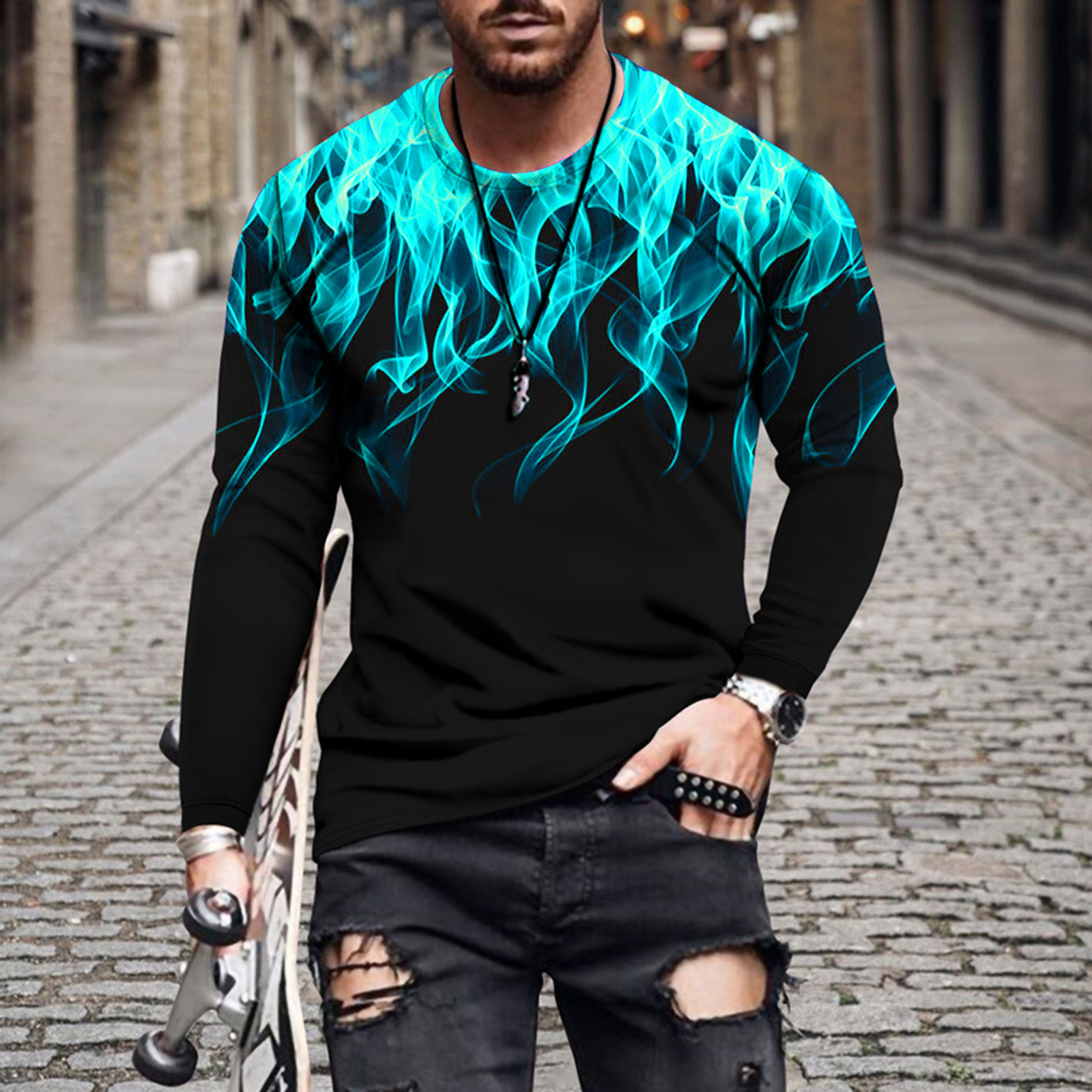ATTENTIONROWのThin Flame Embroidered Regular Long Sleeve O1CN017OkjDW1XVzGyK4dQL_!!