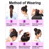 Buy Synthetic Puff Afro Short Curly Chignon Hair Bun Drawstring