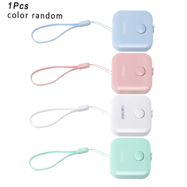 1pc Random Color Mini Retractable Tape Measure Soft Measuring Tape