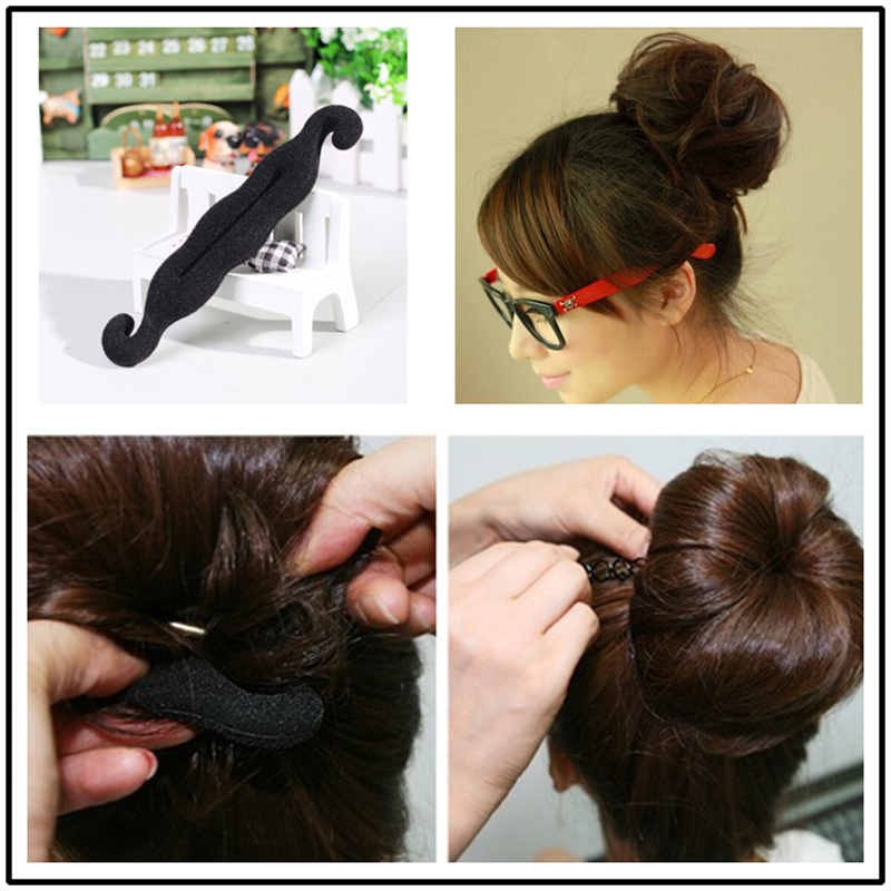 Buy 1pcs Women Magic Foam Sponge Hairdisk Hair Device Donut Quick