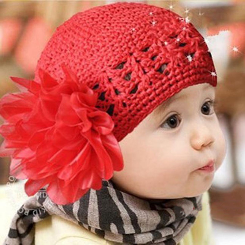 Flower Toddlers Infant Baby Girl Lace Hair Band Headband Headwear Hat Crochet 