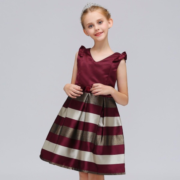 Baby Girls Striped Dress For Girls Formal Wedding Party Dresses Kids Princess Christmas Dress costume Children Girls Clothing Baby Girls Striped Dress For Girls Formal Wedding Party Dresses Kids Princess Christmas Dress costume Children Girls Clothing