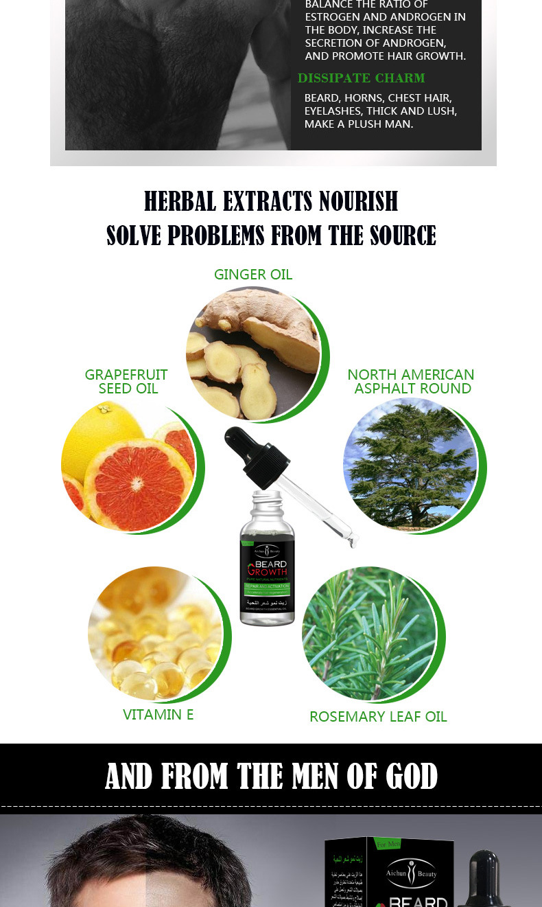 Buy Natural Organic Men Beard Growth Oil Beard Wax Balm Hair Loss