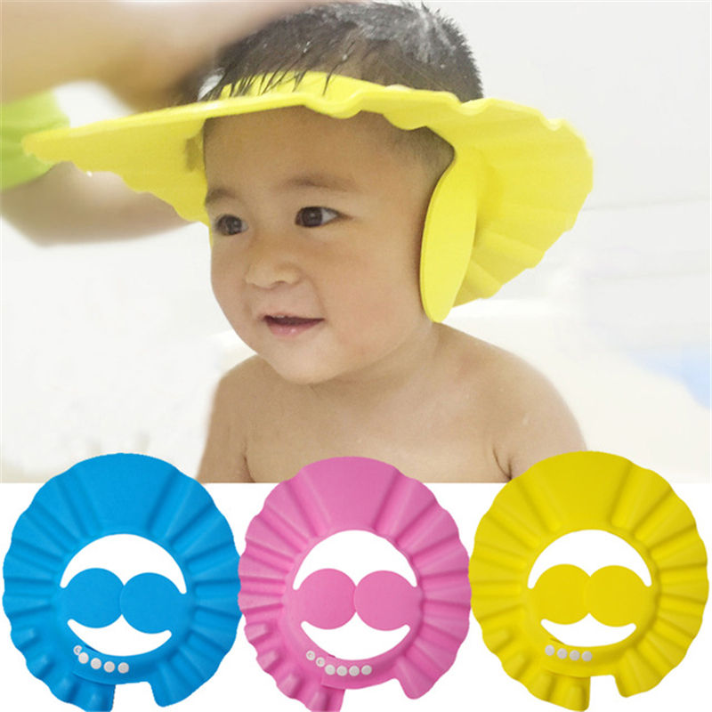 Baby New Soft Hat Bathing Wash Hair Shield Shower Cap