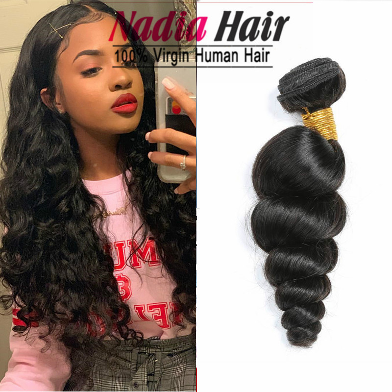Buy Free Shipping Human Hair Loose Wave Double Drawn 100 Human