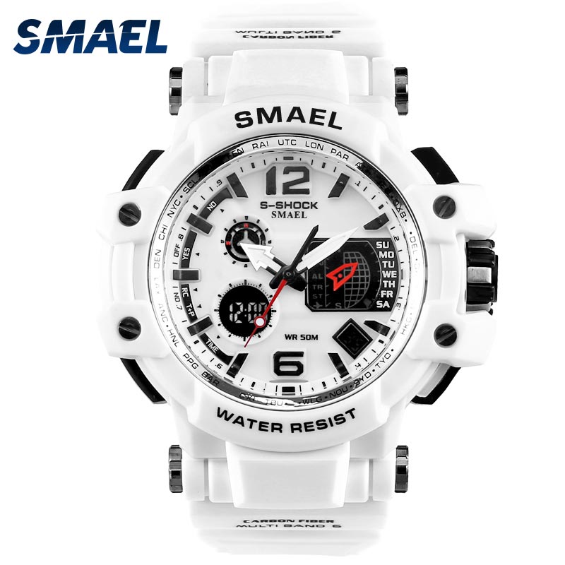 S shock best sale watch white