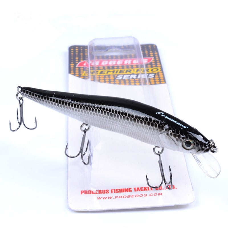 PROBEROS Minnow Fishing Lures Wobbler Crankbaits ABS Artificial Hard Baits  For Bass Fishing Tackle With Hooks 3D Printing Pesca