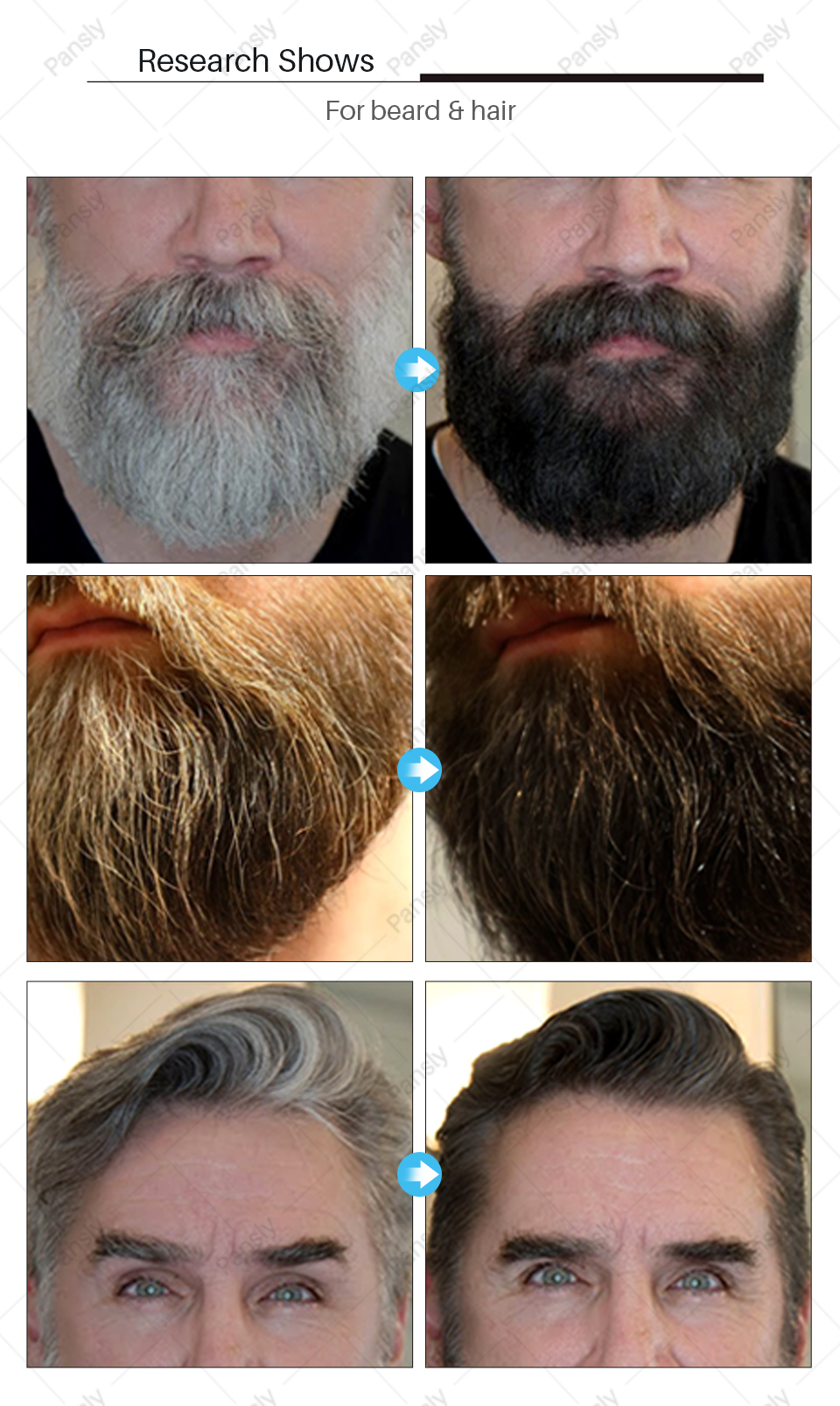 Buy Beard Hair Restore To Natural Hair Color Spray For Unisex