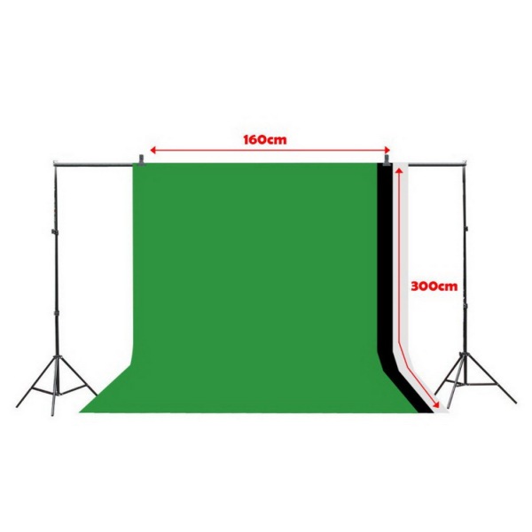 20 W X 20 H Chroma Key Green Photography Backdrop with Stand –  Backdropsource