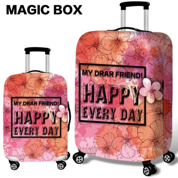 Strange Luggage Cover Travel Suitcase Protector Suit For 18-32 Size Trolley  Case Dust Travel Accessories Elasticity Box Sets