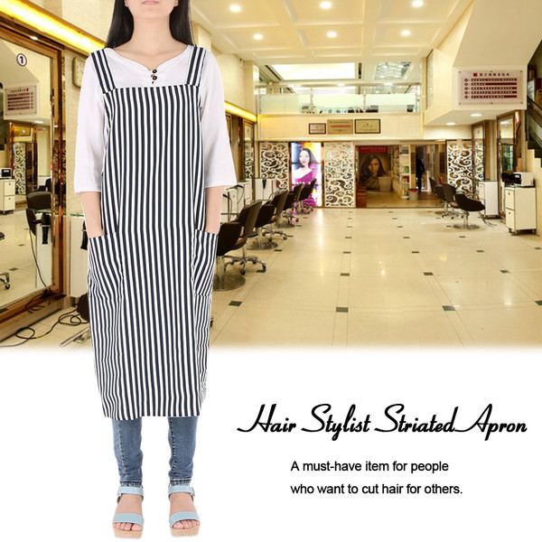 Buy Hair Stylist Apron Striated Hairdressing Cape Haircut Cloth