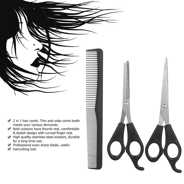 Buy 3pcs Set Hair Cutting Thinning Scissors Set Hair Scissors Hair