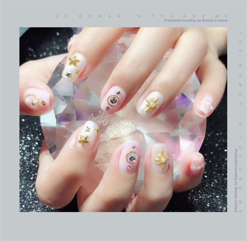 Buy 1 Box Rhinestones For Nails Diy 3d Nail Art Decorations Moon