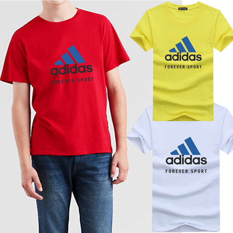 adidas black round neck t shirt