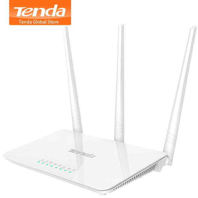 Tenda F3 300Mbps Wireless WiFi Router Wi-Fi Repeater, 1WAN+3LAN Ports, for  Small & Medium House