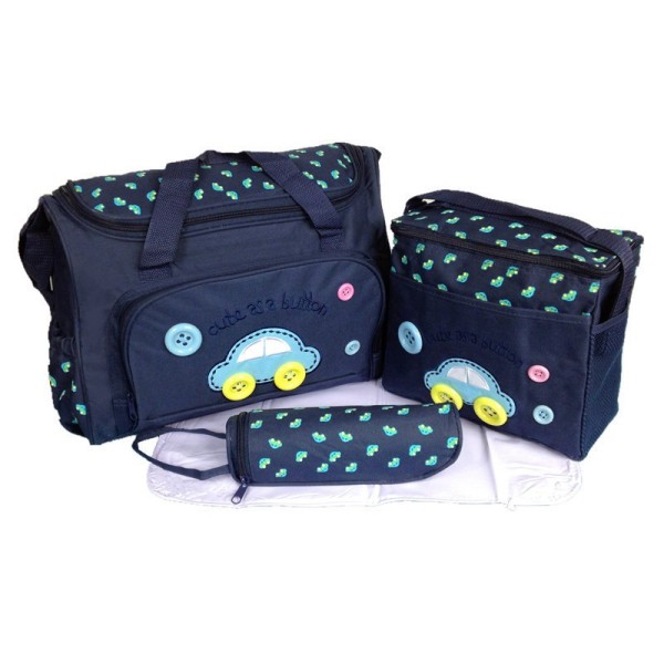 Ounona 1 Set of 5pcs Baby Diaper Bag Sets Changing Nappy Bag for Mom Multifunction Stroller Tote Bag Organizer, Infant Unisex, Size: 40*31cm