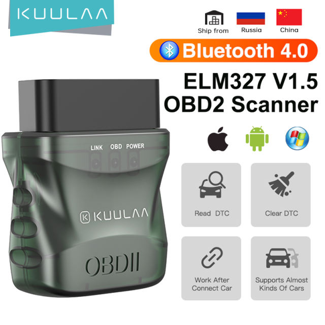 Elm327 Interface Supports All Obdii Protocols Elm 327 Bluetooth OBD2 -  China Car Diagnostic Scanner, Elm327 OBD2