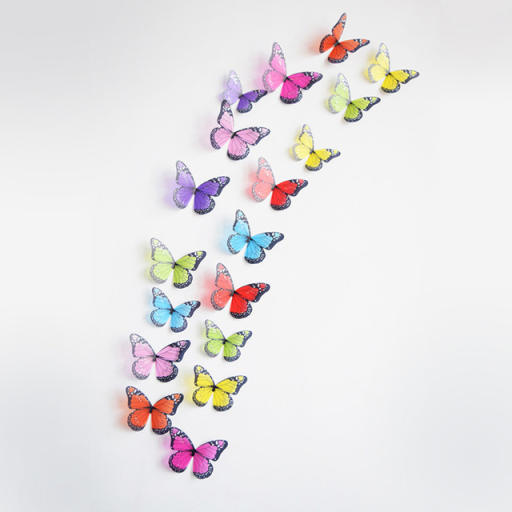 crystal 3d butterflies diy home decor