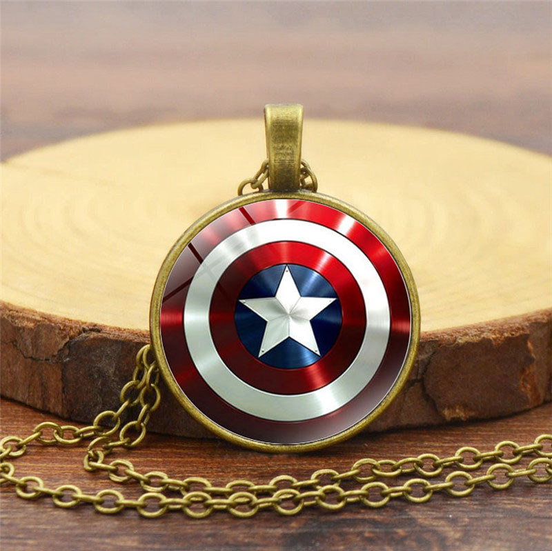 New Horizons Production Captain America Set of 2 Best Friends Charm  Necklace Pendants : Everything Else - Amazon.com