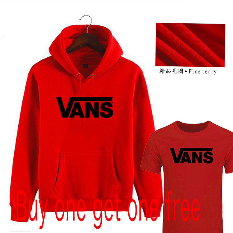 black and red vans hoodie