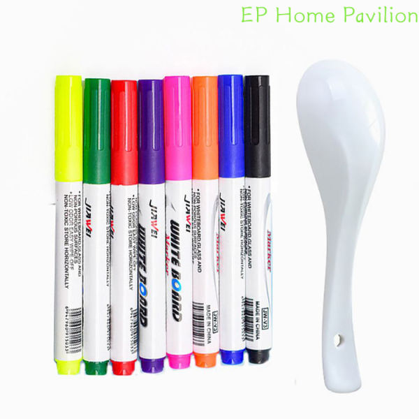 Magical Water Painting Pen Water Floating Doodle Pens 4/8/12 Colors Kids  Drawing Markers Early Education Magic Whiteboard Marker