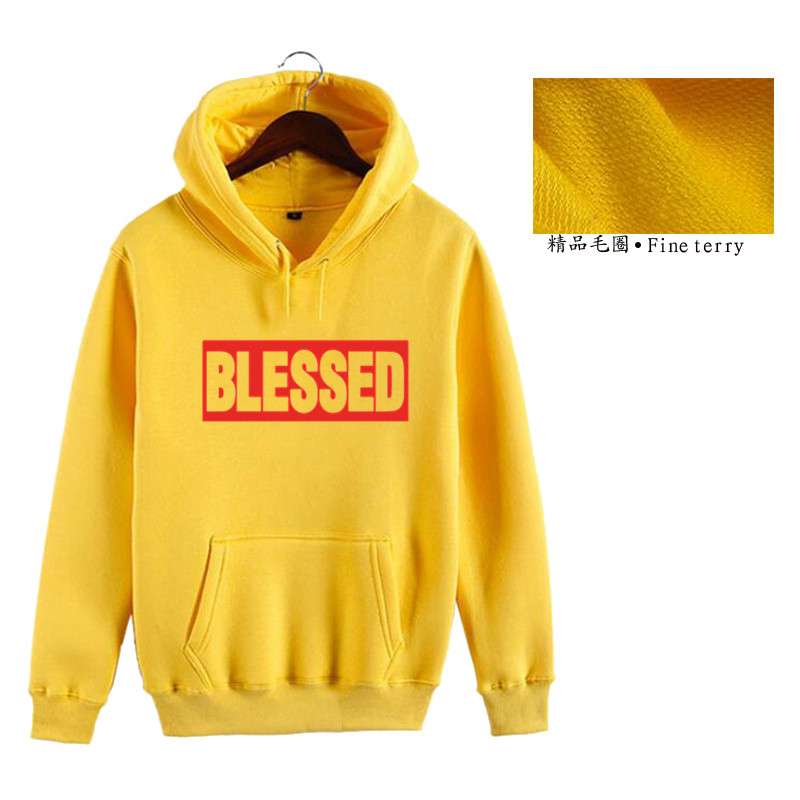 yellow blessed sweatshirt