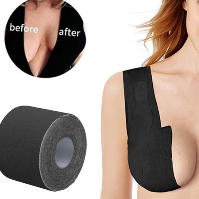 Women Boob Tape Nipple Cover 5M Body Invisible Bra DIY Breast Lift Tape  Lift Up Boob Tape Push Up Sticky Bra