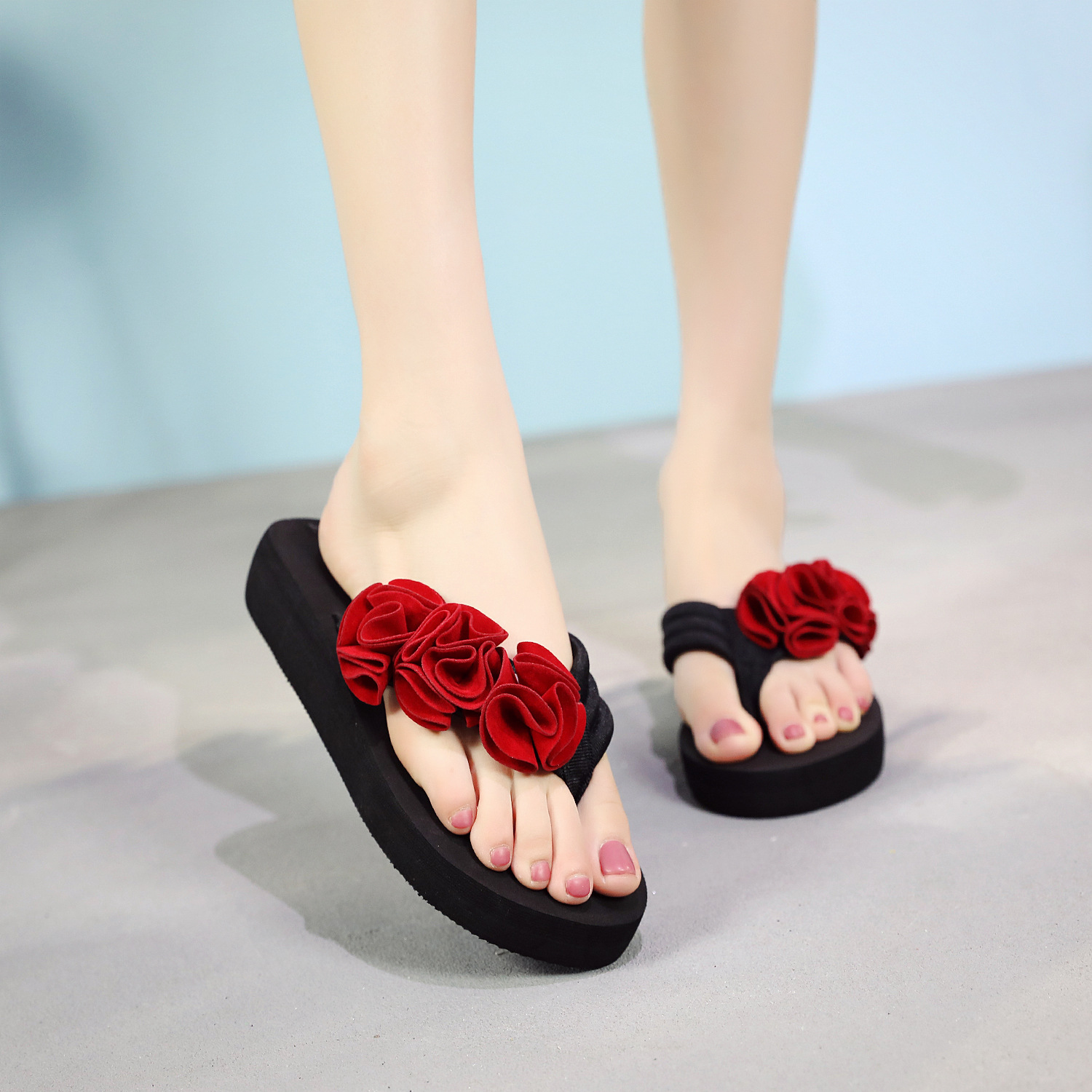 Flower slippers best sale