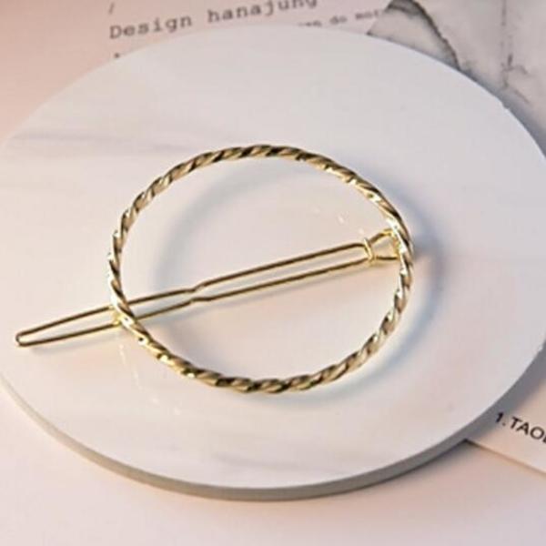 Buy Timlee H138 Free Shipping Beautiful Round Metal Barrettes Hair