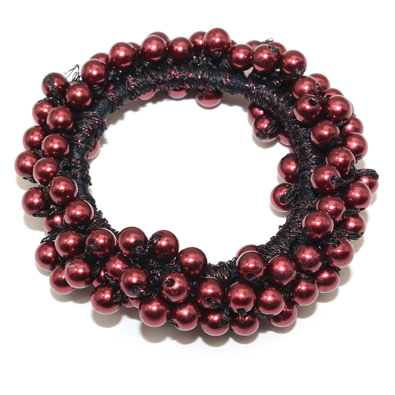 Buy Multi Colored Woman Elegant Pearl Hair Band Beaded Girl S