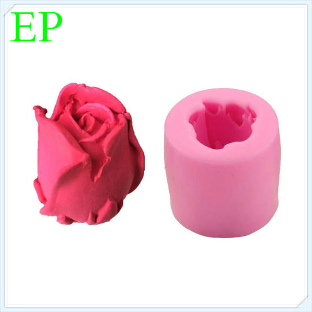 3D Rose Silicone Mold Flower Shape Soap Mould Baking Chocolate
