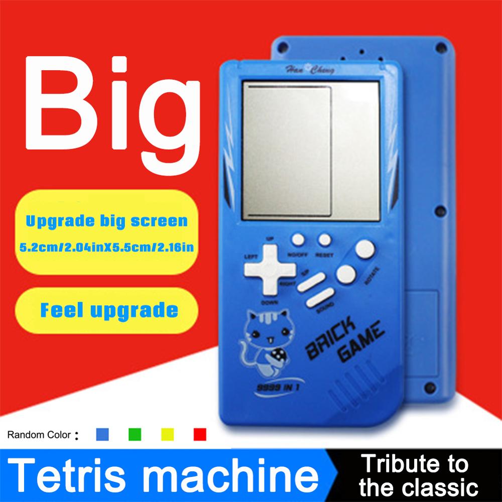 New Electronic Tetris Brick Game Handheld Retro Games Machine Big 