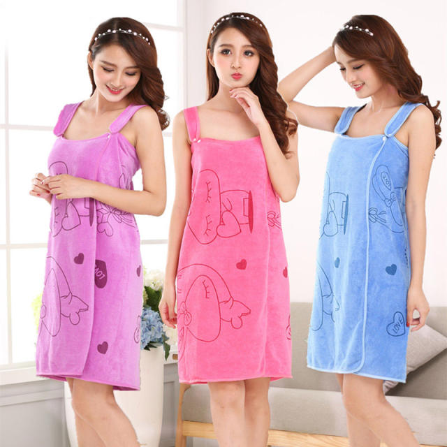 Women Quick Drying Shower Wrap Wearable Extra Large Towel Body Spa