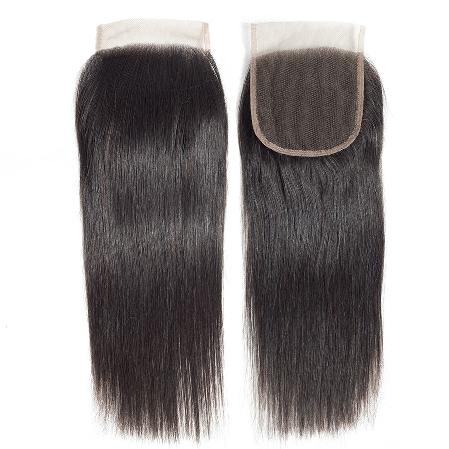 Buy 4x4 Lace Closure Brazilian Straight Hair Lace Closure 100