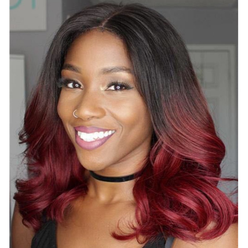 Buy Popular Women Mid Long Curly Synthetic Wigs Heat Resistant